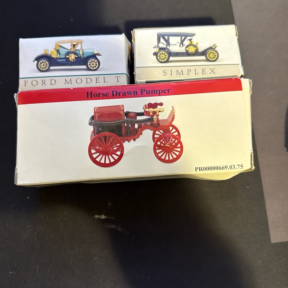 Vintage Horse Drawn Pumper Toy